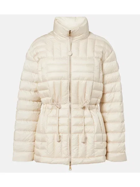 Matlasat geacă cu puf Moncler alb