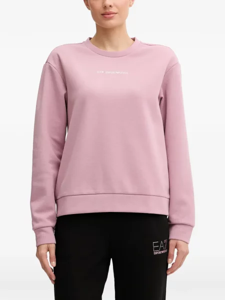 Hanorac Ea7 Emporio Armani cu imagine roz