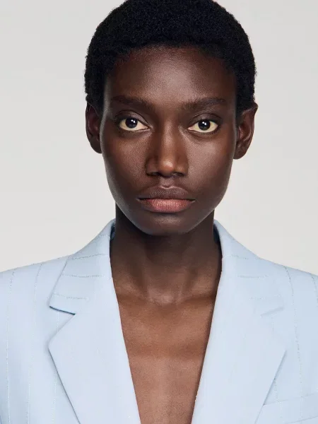 Смугастий піджак Sandro синій