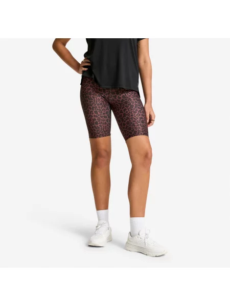 Legginsy krótkie fitness Domyos. brązowe