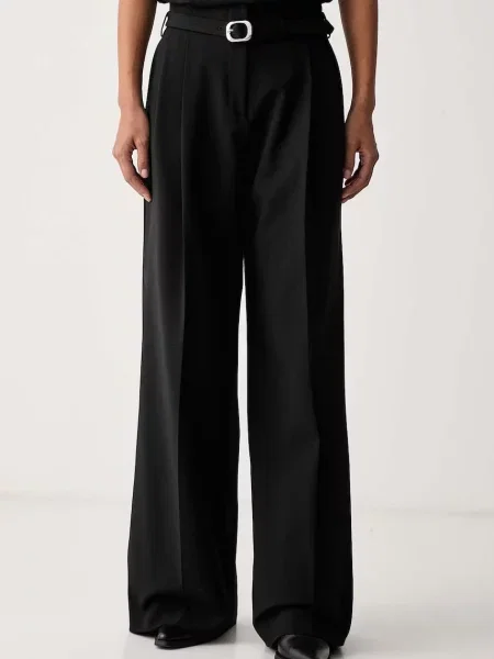 HUGO Pantaloni Halmea | Relaxed fit negru