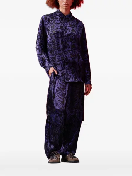 Cămașă Henrik Vibskov cu model floral cu imagine violet