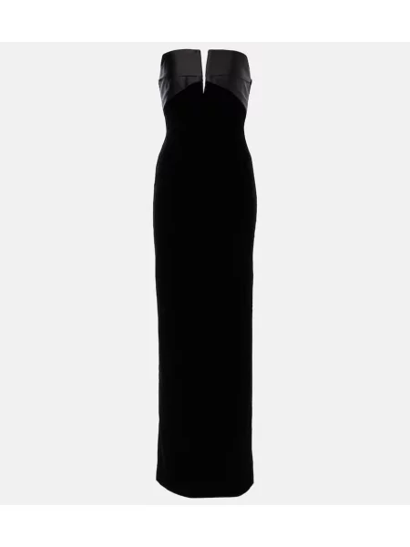 Rochie Roland Mouret de catifea negru