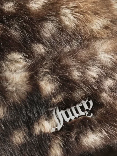 Căciulă Juicy Couture cu imagine cu blană maro