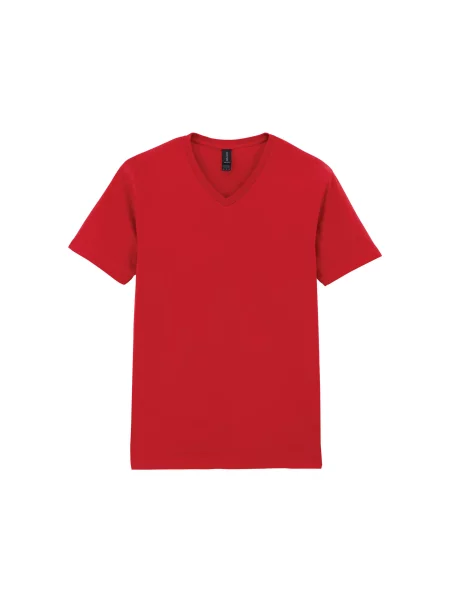 T-shirt z dekoltem w kształcie litery V Gildan Softstyle czerwona