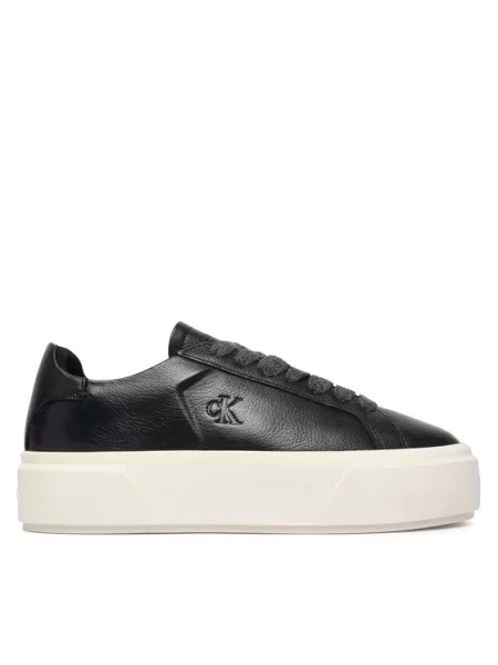Calvin Klein Αθλητικά Flatform Laceup Lth Wl μαύρο