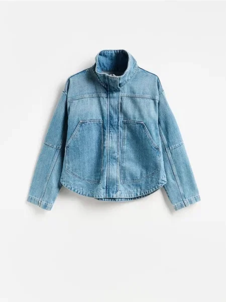 Reserved Geacă din denim albastru
