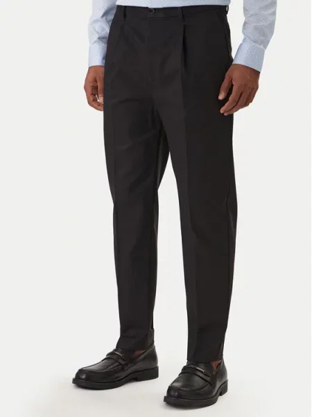 Calvin Klein Παντελόνι chino Tapered Fit μαύρο