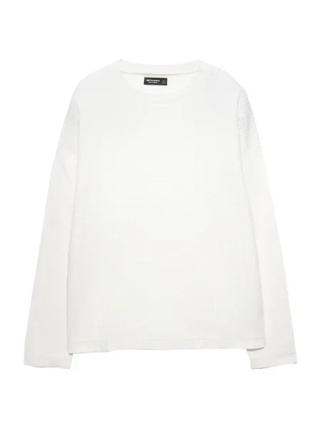 Pull&Bear Pulover alb