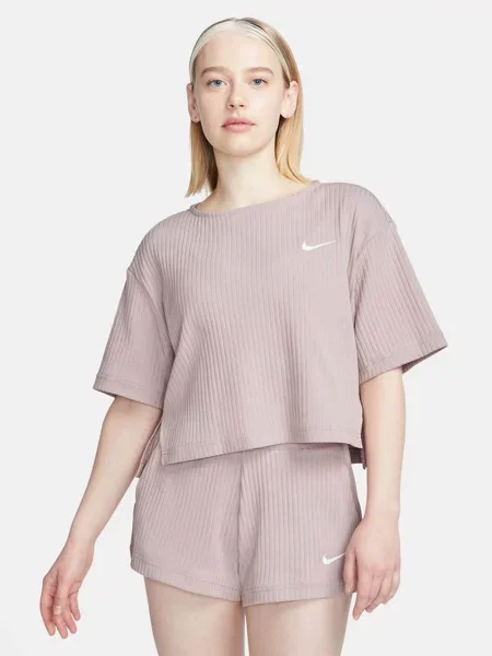 NIKE Топ спортивний Тауп без підкладки