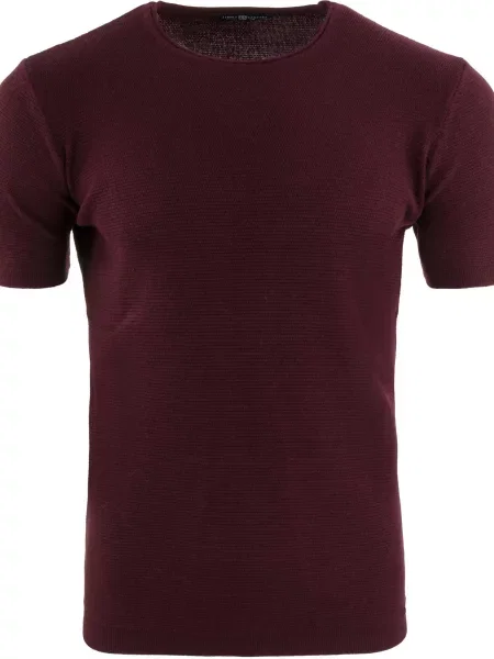 T-shirt Jimmy Sanders Zetico Bordeaux w kolorze bordowym czerwona