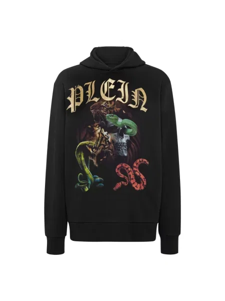 Bluza z kapturem Philipp Plein z kapturem czarna