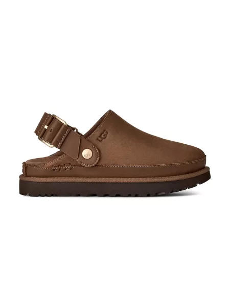 UGG șlapi mocasini pentru femei din nubuck W Goldenstar Villa Clog maro