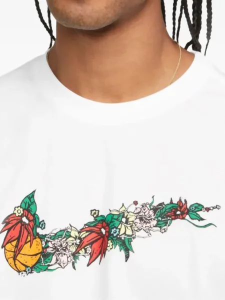 Sportske kratke hlače Nike s cvjetnim printom zelena