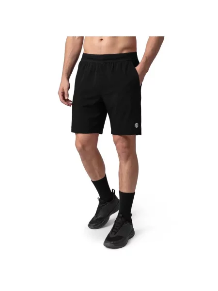 Krótkie spodenki do gry w padla Padel Siroko Prism Black czarne