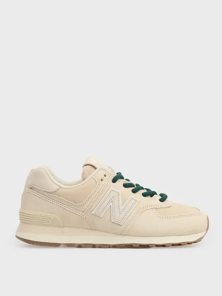 Замшеві кросівки New Balance 574 бежеві
