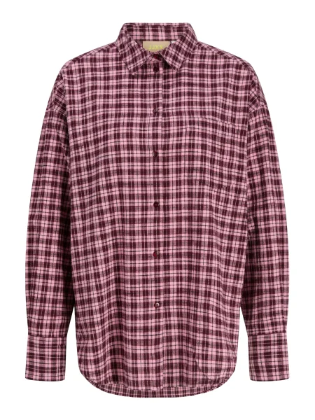 JJXX Bluză JXJAMIE roz / vin roșu