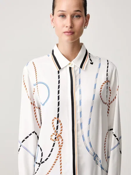 Tommy Hilfiger риза дамска с бяло