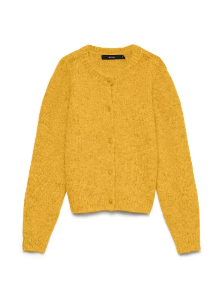 VERO MODA Geacă tricotată VMNOvah curry galben