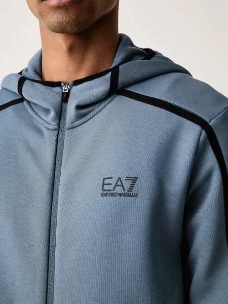 Emporio Armani melegítő szett férfi pamuttal kék