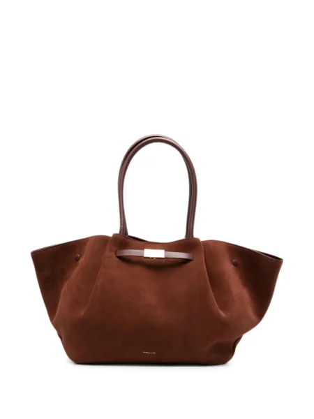 Geantă shopper Demellier maro