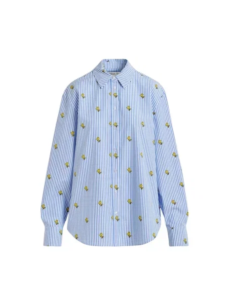 Koszula Essentiel Antwerp z nadrukiem niebieska