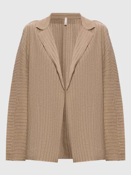 Кардиган із шовку та льону Boboutic коричневий