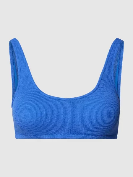 Top bikini z fakturowanym wzorem model ‘JUSTIN SCRUNCHY’ Banana Moon niebieski