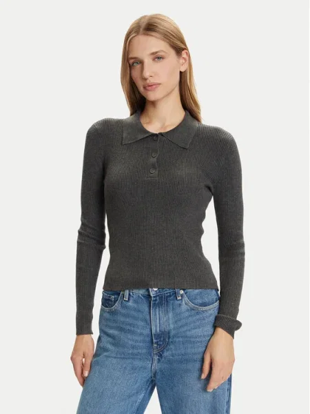 Vero Moda Pulover Siljerib gri