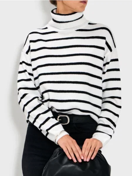 Смугастий гольф білий