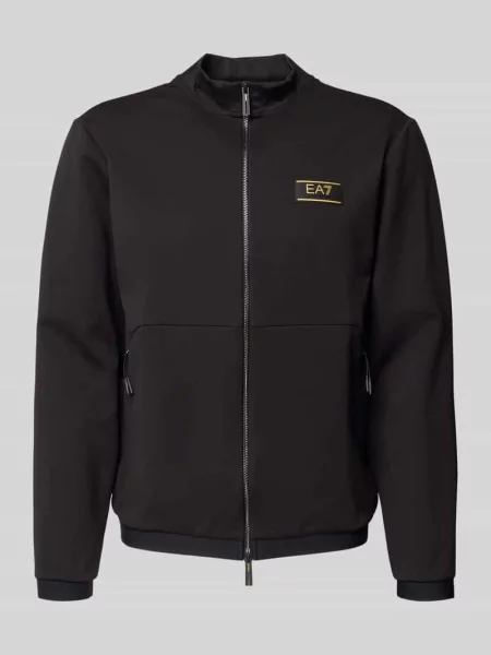 Bluza rozpinana z zamkiem błyskawicznym dwustronnym Ea7 Emporio Armani czarna