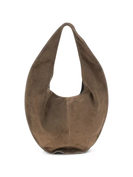 Geantă shopper Maeden din piele de căprioară maro