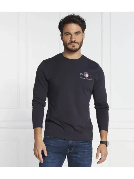 Hosszú ujjú póló Gant kék