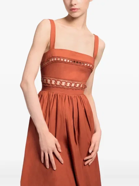 Κοστούμι μίντι φόρεμα Elie Saab με μήκος μέχρι το γόνατο πορτοκαλί