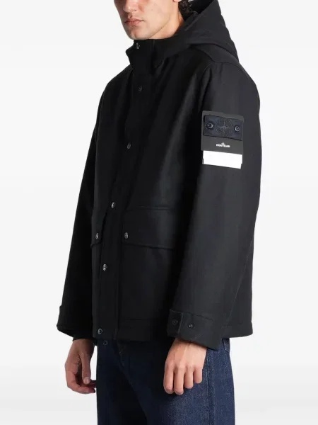 Geacă Stone Island cu strasuri negru