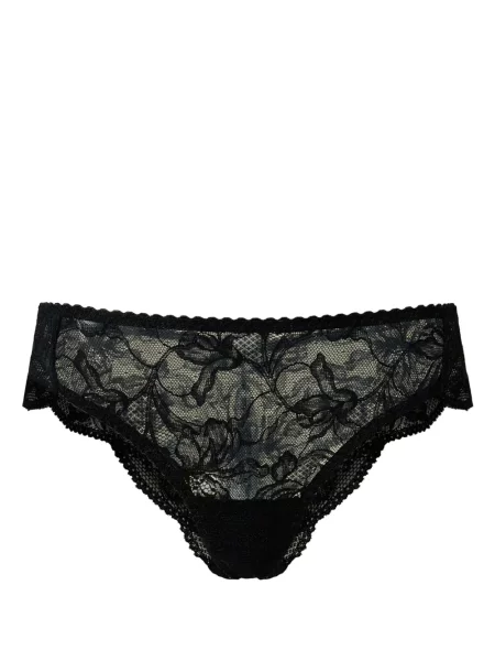 Chiloți brazilieni Twinset din dantelă negru