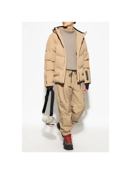 Spodnie Moncler beżowe