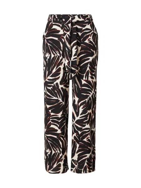 ONLY Pantaloni ONLNOVA maro ruginiu alb negru