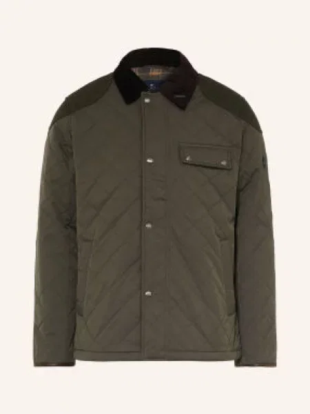 Hackett London Kurtka Pikowana Kinloch gruen oliwkowa