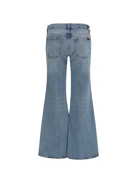 Дънки 7 For All Mankind с ниска талия дизайн с пет джоба синьо