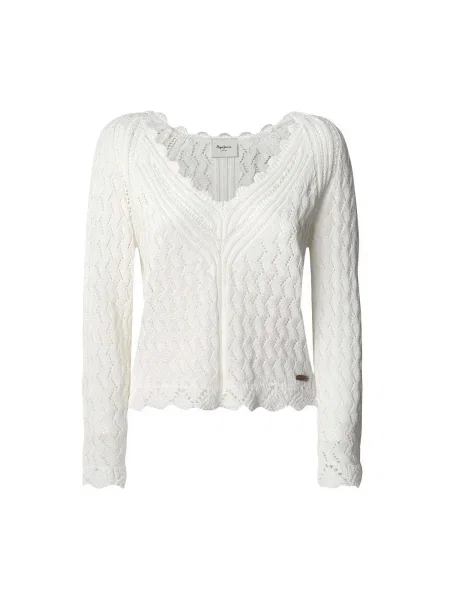 Pepe Jeans Pulover Olya Écru bej