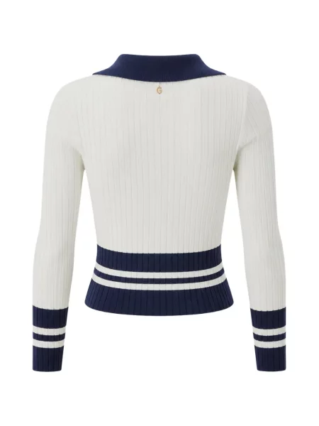 Pulover Guess cu dungi alb