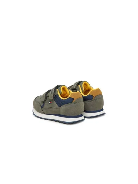 Sneakersy Tommy Hilfiger Low Cut Velcro Sneaker M zelená