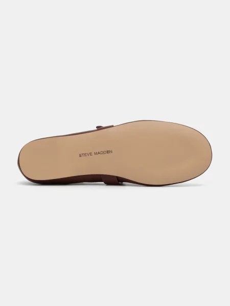 Кожаные балетки Steve Madden красные
