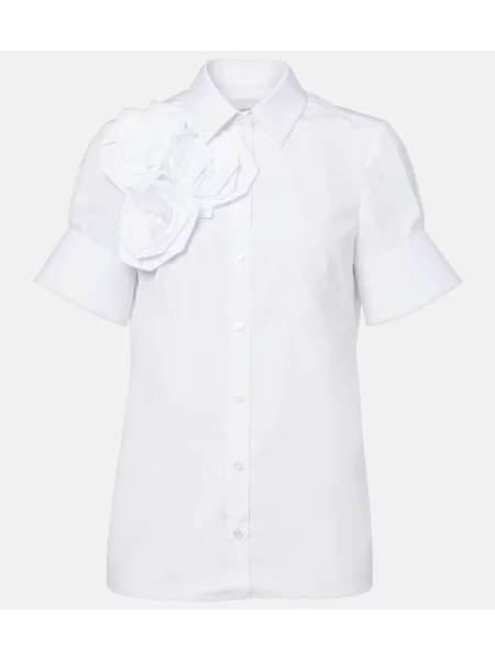 Cămașă Erdem cu model floral alb
