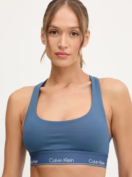Спортен сутиен Calvin Klein Performance синьо