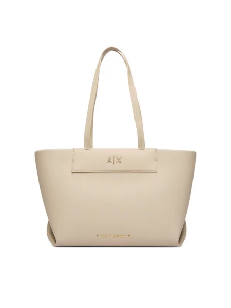 Kabelka Armani Exchange béžová