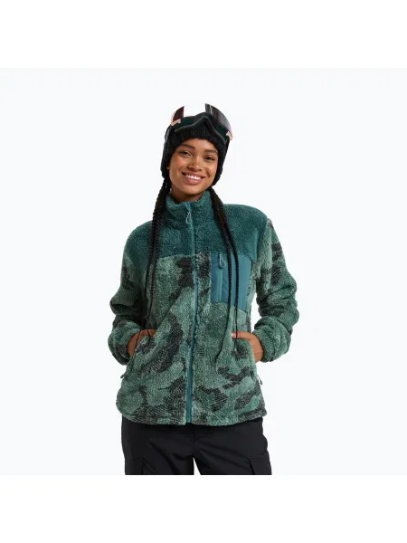 Hanorac pentru femei ROXY Alabama Full Zip Printed lily pad sketch book