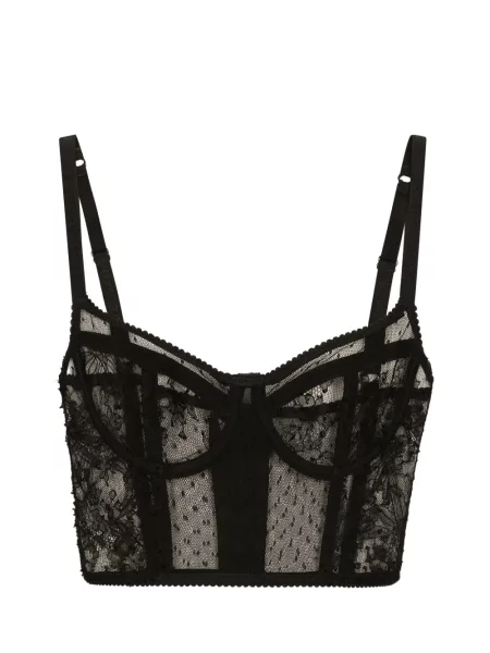 Sutien Dolce & Gabbana din dantelă negru