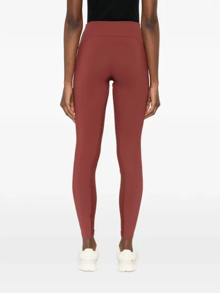 Leggings Patrizia Pepe din jerseu maro
